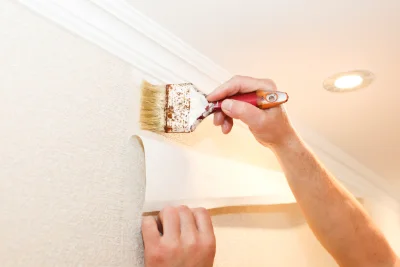 Pose de papier peint à la Balme-les-Grottes — revêtements muraux et toiles de verre